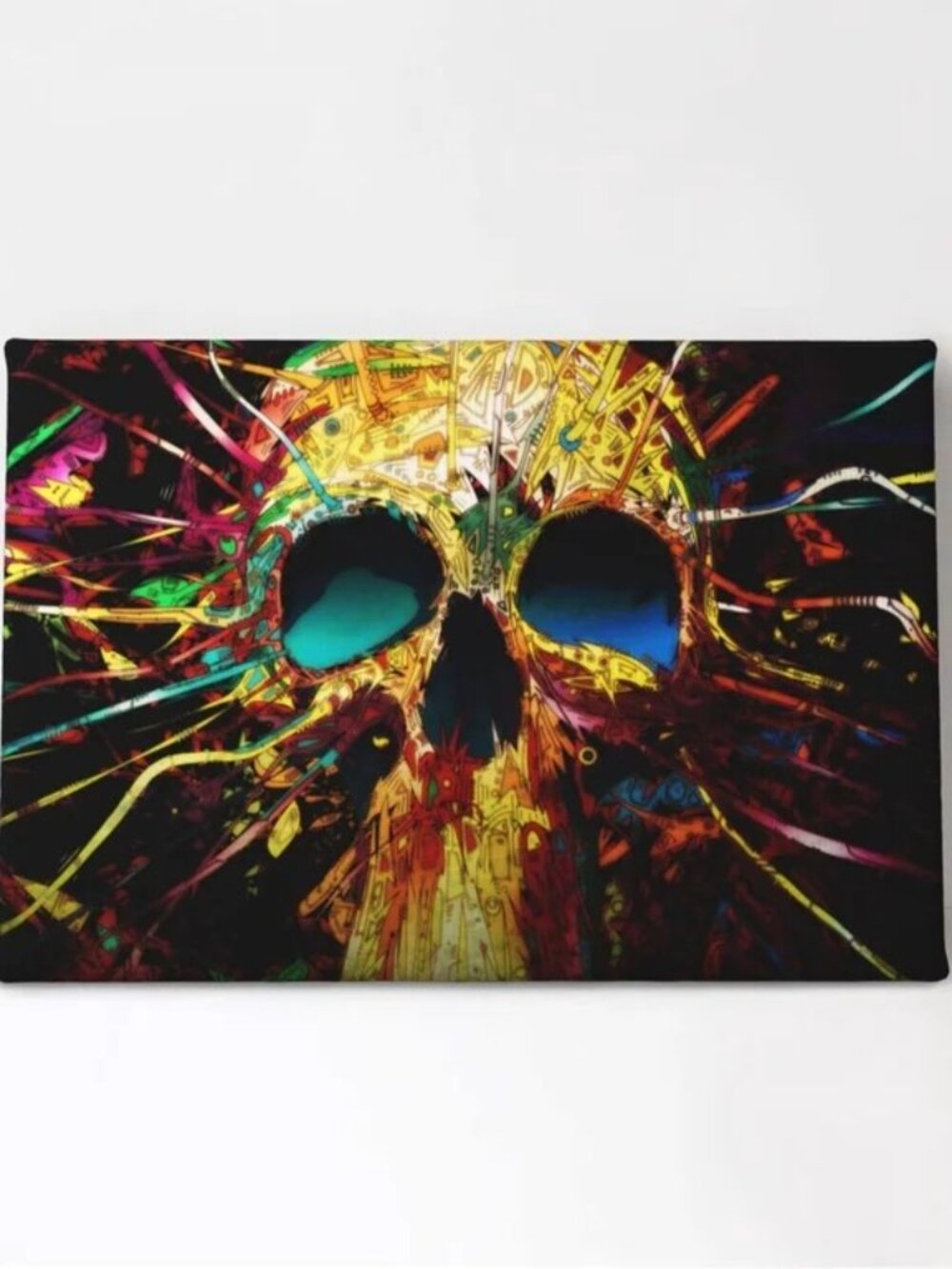 Neon Skull Canvas Diamond Art Painting Kit – 40 cm x 50 cm